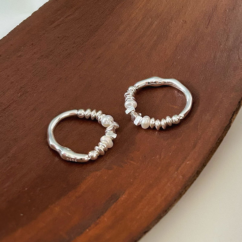 Fragmented Silver with Precious Whispers Ring