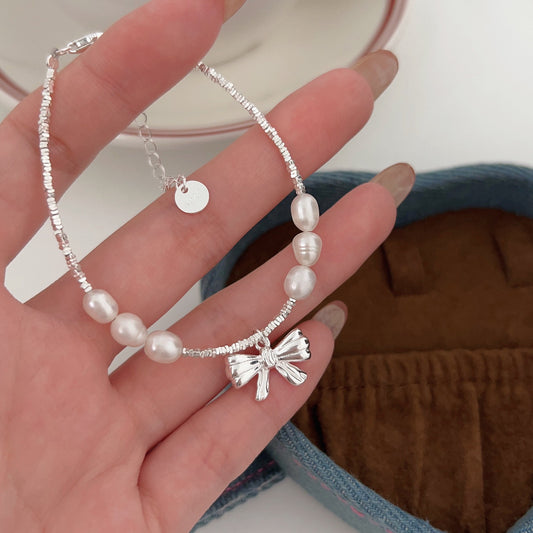 Bow Pearl Bracelet