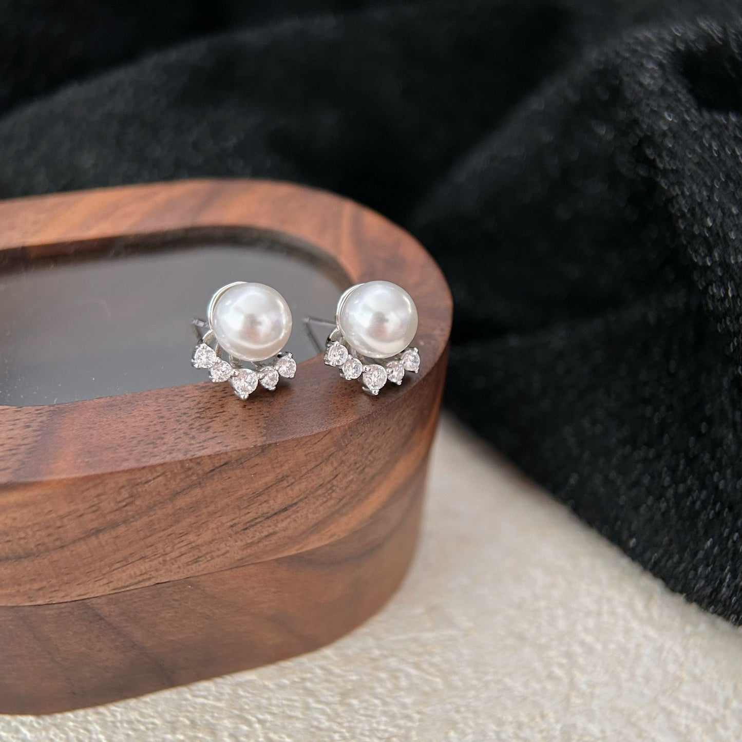 Pearl Crown Earrings