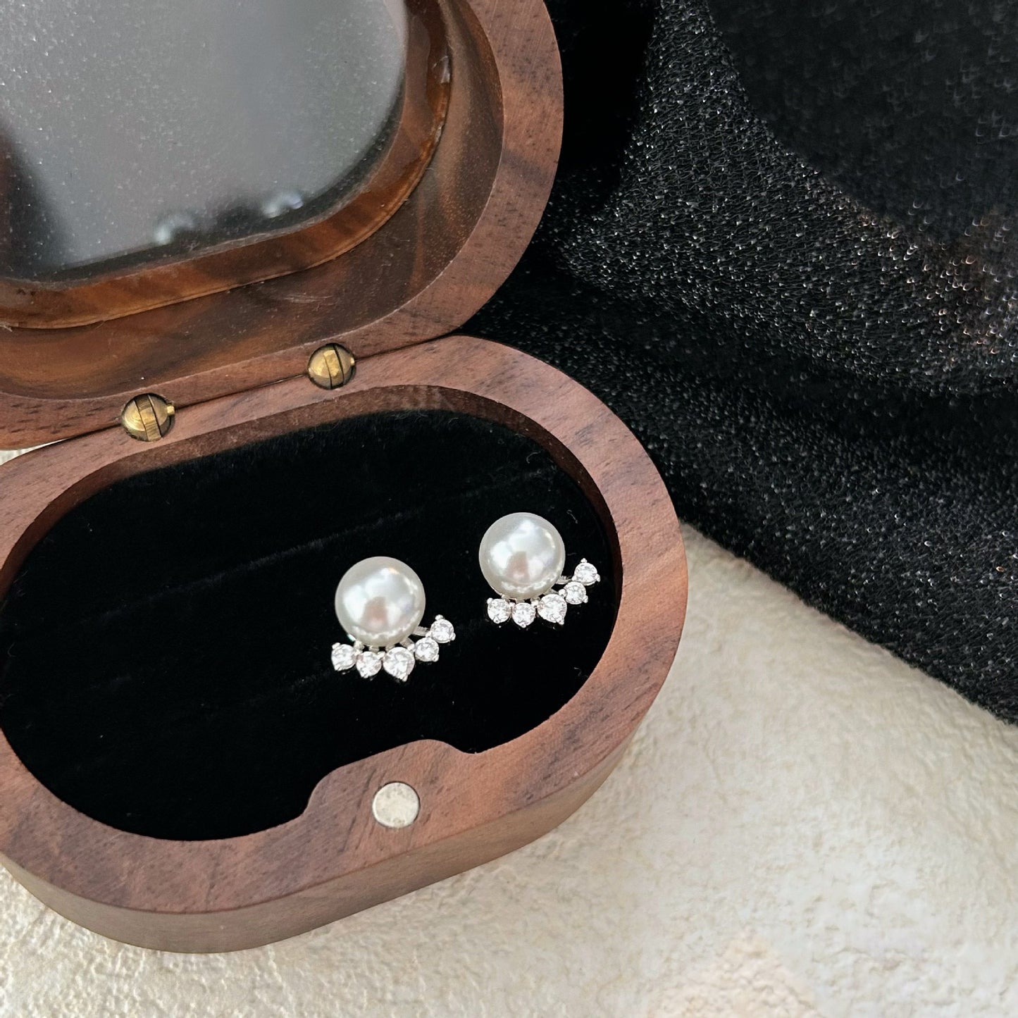 Pearl Crown Earrings