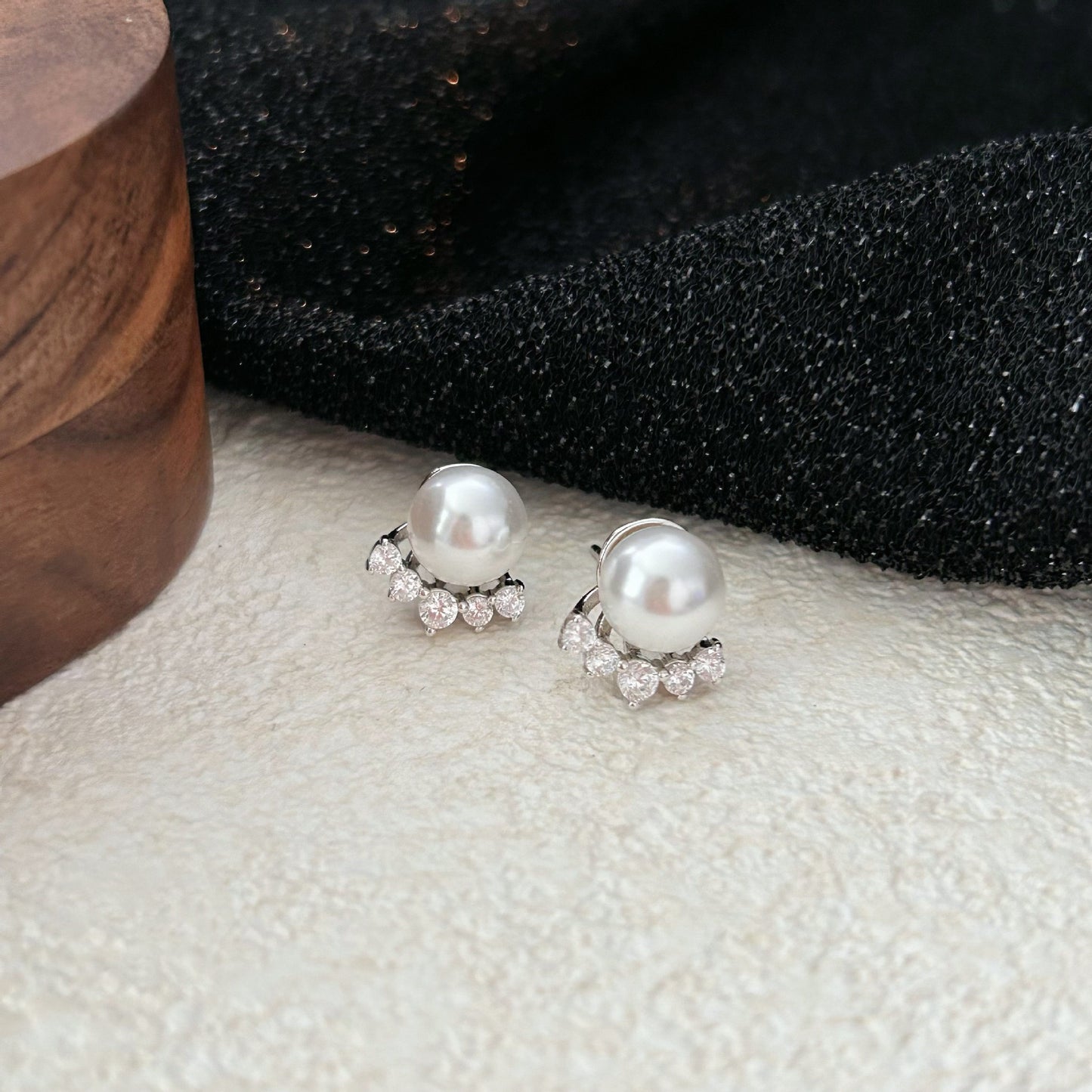 Pearl Crown Earrings