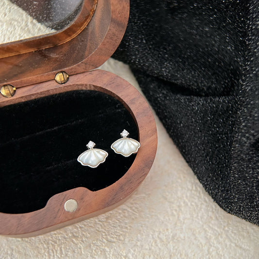 Whispering Silver Shells Earrings