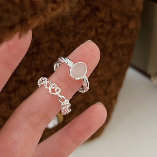 Moonlight Whisper Cat Eye Ring