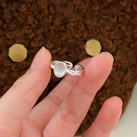 Moonlight Whisper Cat Eye Ring