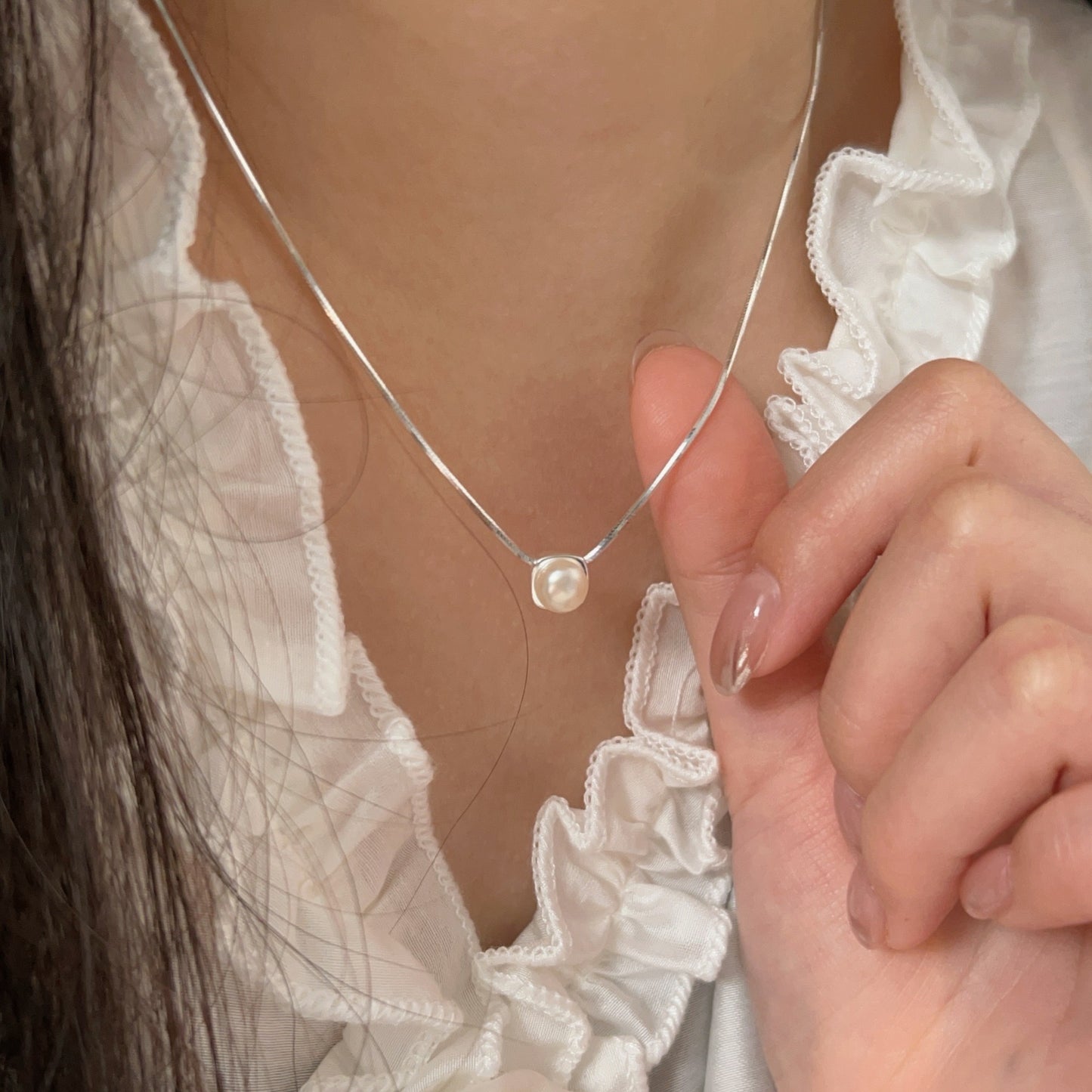 Moondrop Pearl Necklace