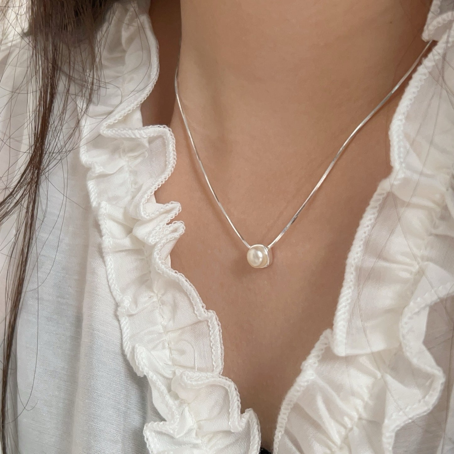 Moondrop Pearl Necklace