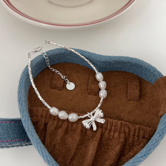Bow Pearl Bracelet